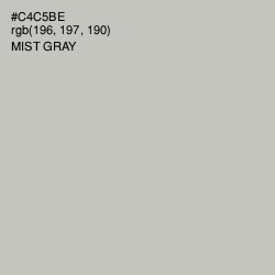 #C4C5BE - Mist Gray Color Image